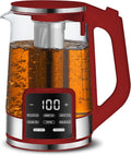 Electric Programmable Glass Kettle 1.7L Temperature Control - Fast