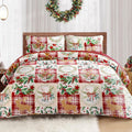Exclusivo Mezcla Christmas Quilts Queen Size for Winter Warmth