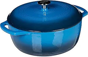 Enameled Cast Iron Covered Round Dutch Oven for Versatile Cooking