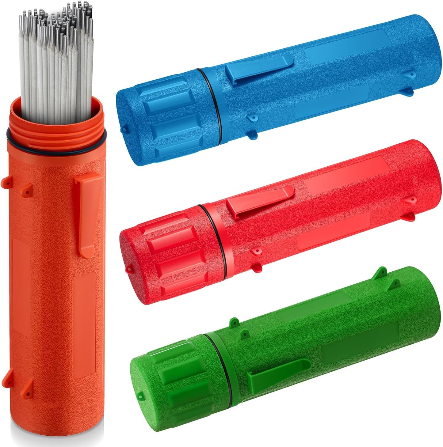 Zonon 4 Pcs Electrode Rod Storage Tube for Welding Rods