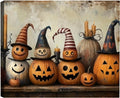 Halloween Pumpkin Canvas Art (Framed) - Ready to Hang Seasonal Decor