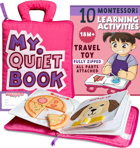 My Quiet Book Toddler Travel Essential for Fun Learning
