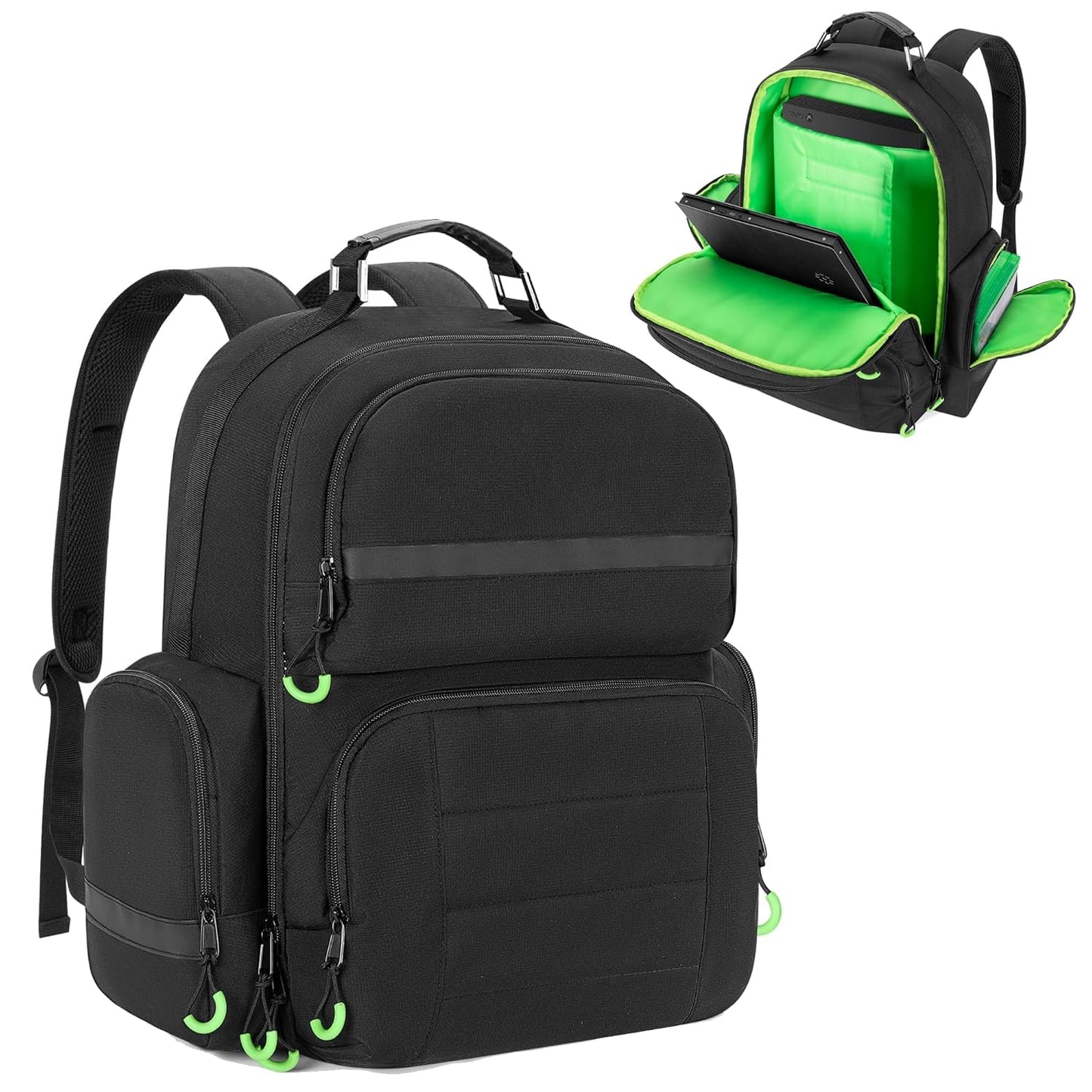 PGmoon Game Console Backpack for Xbox and 15.6 Laptop Travel
