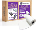 Thermal Paper Roll 2 1/4 x 55 for Verifone & Ingenico - 50 Rolls