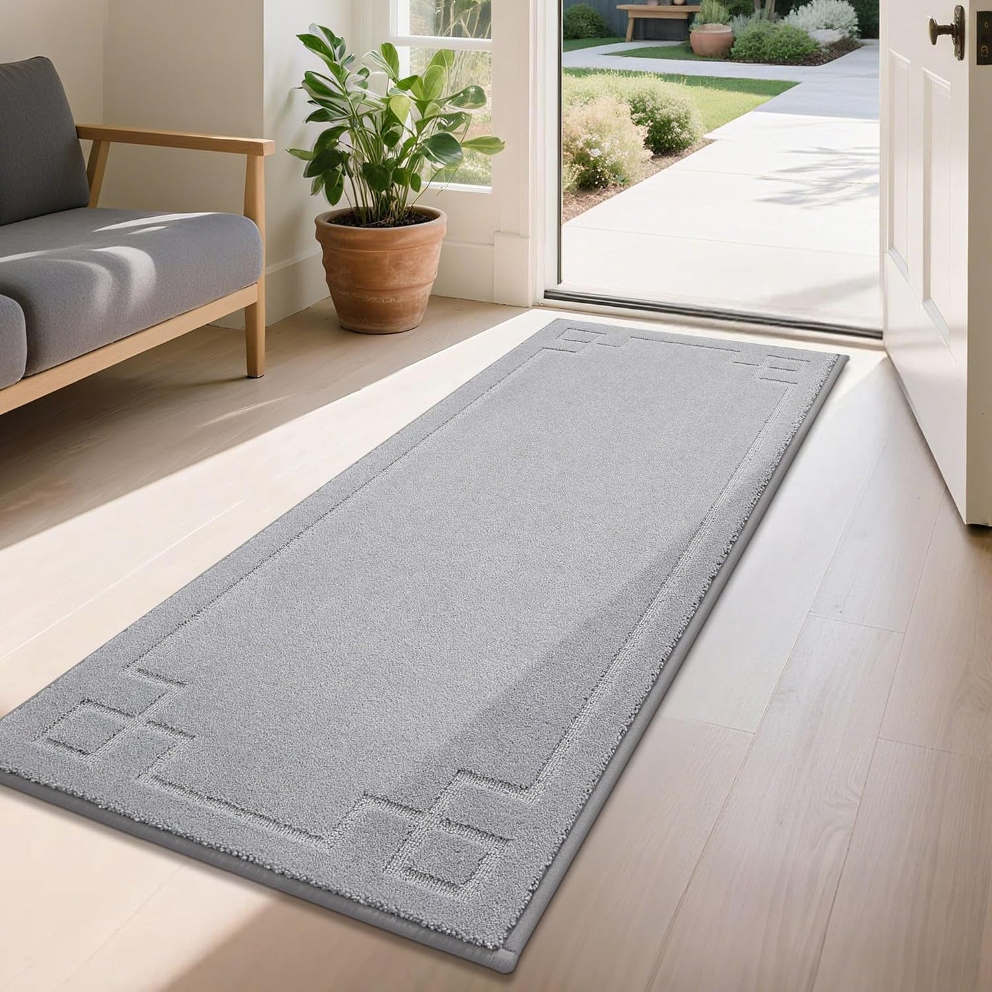 BEQHAUSE Door Mat 24in x 60in, Non-Slip Indoor Entryway Rug