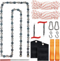 53 Inch High Reach Tree Limb Hand Rope Saw - DualSided 68 Teeth