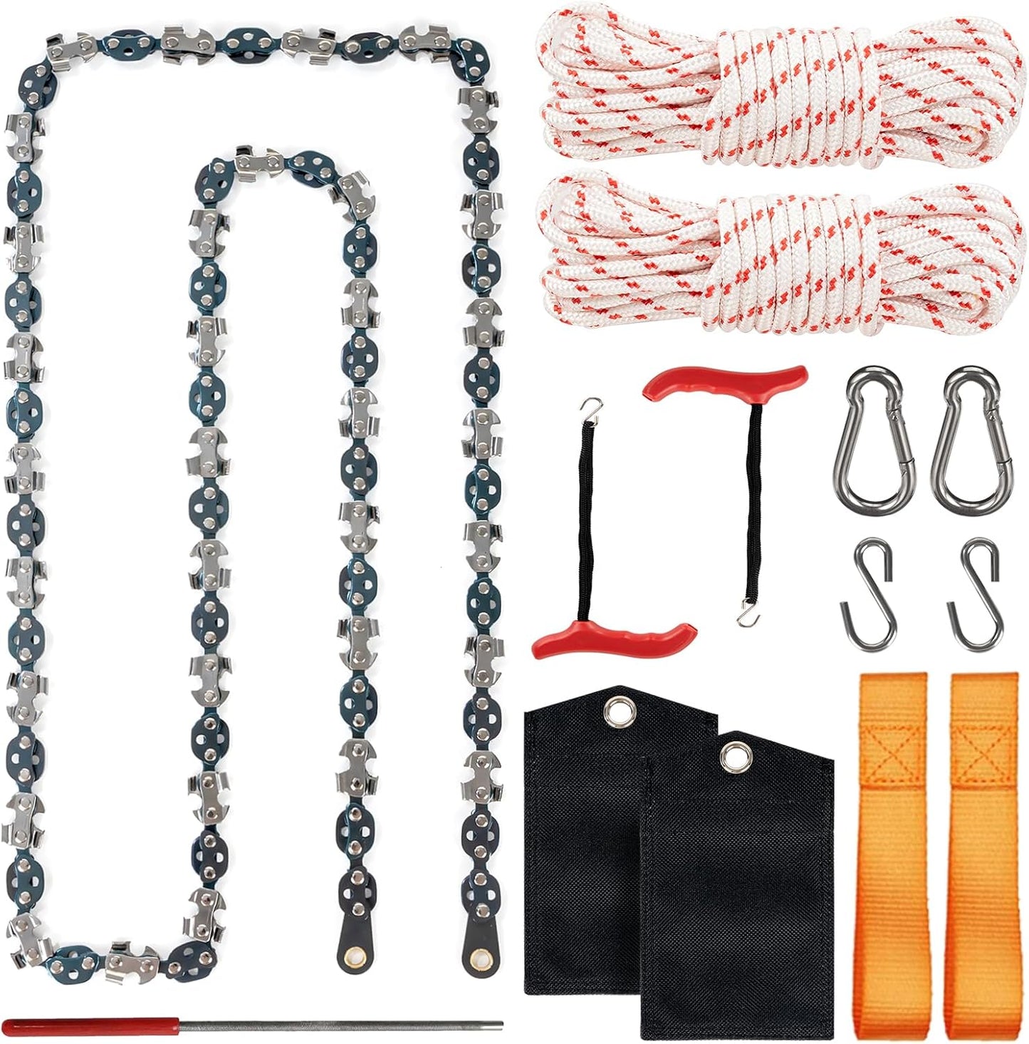 53 Inch High Reach Tree Limb Hand Rope Saw for Easy Cutting