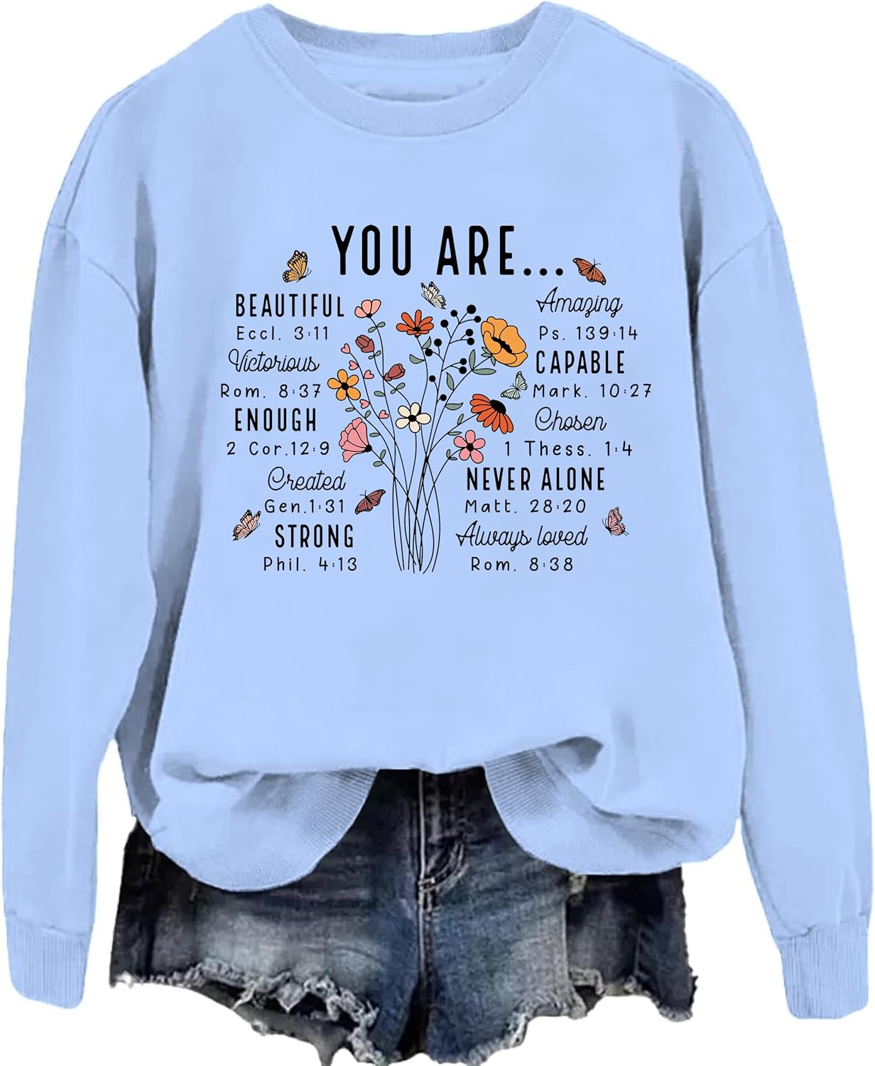 You are Enough & Beautiful Sweatshirt