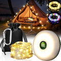 Stowable 2-in-1 Camping Lights - 8 Modes, 32.8ft Waterproof String & Lanterns - Essential Camp Gear