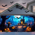Halloween Garage Door Banner 7 x 16 Ft Extra Large Backdrop - Spooky