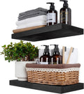 BGMG Wood Floating Shelves 16 in - Wide Rustic Wall Shelf Set