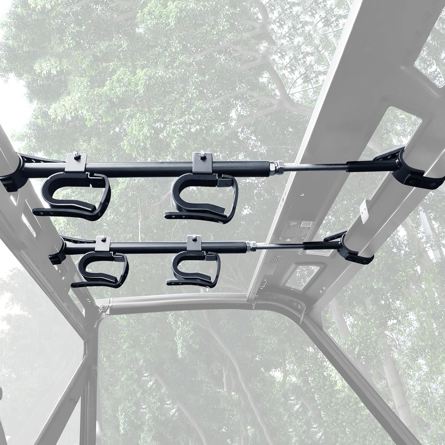 StarknightMT UTV Gun Rack - Overhead Holder for Guns and Bows