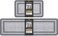 Mattitude Kitchen Mats Set of 2 Cushioned Rugs - Anti-Fatigue Grey