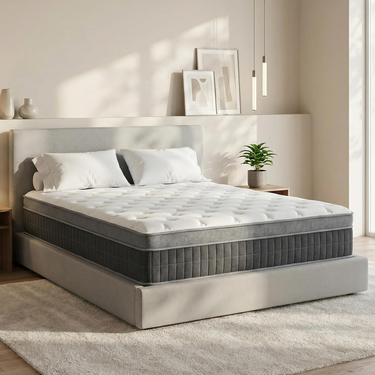 Full Size 12 Inch Memory Foam Hybrid Mattress with Support