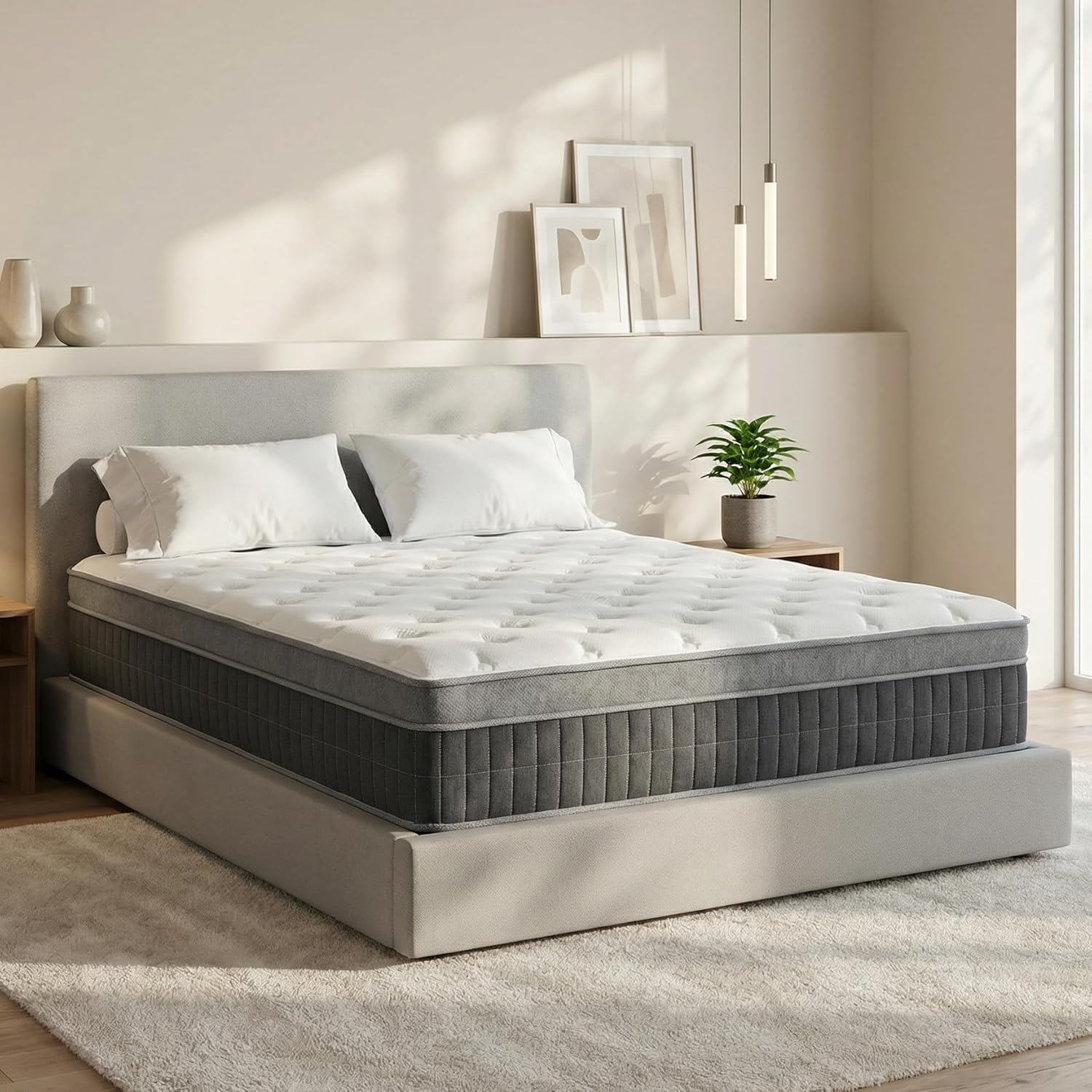 Full Size 12 Inch Memory Foam Hybrid Mattress with Support