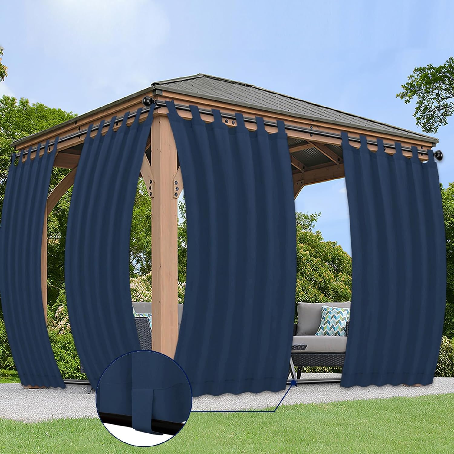 PureFit Outdoor Curtains - Waterproof and UV Resistant Panels