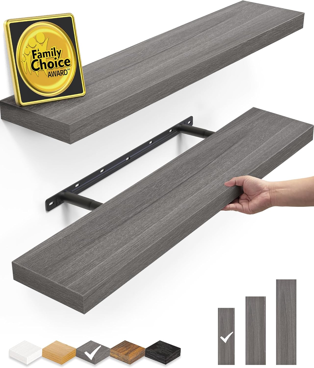 BAYKA Floating Shelves for Modern Home Decor and Storage