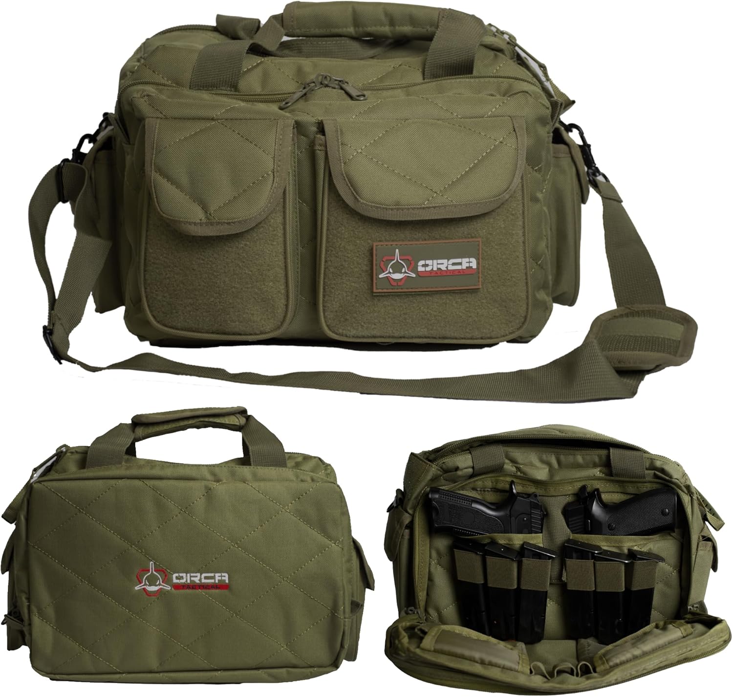 Compact Pistol Range Bag for Handguns and Ammo Storage