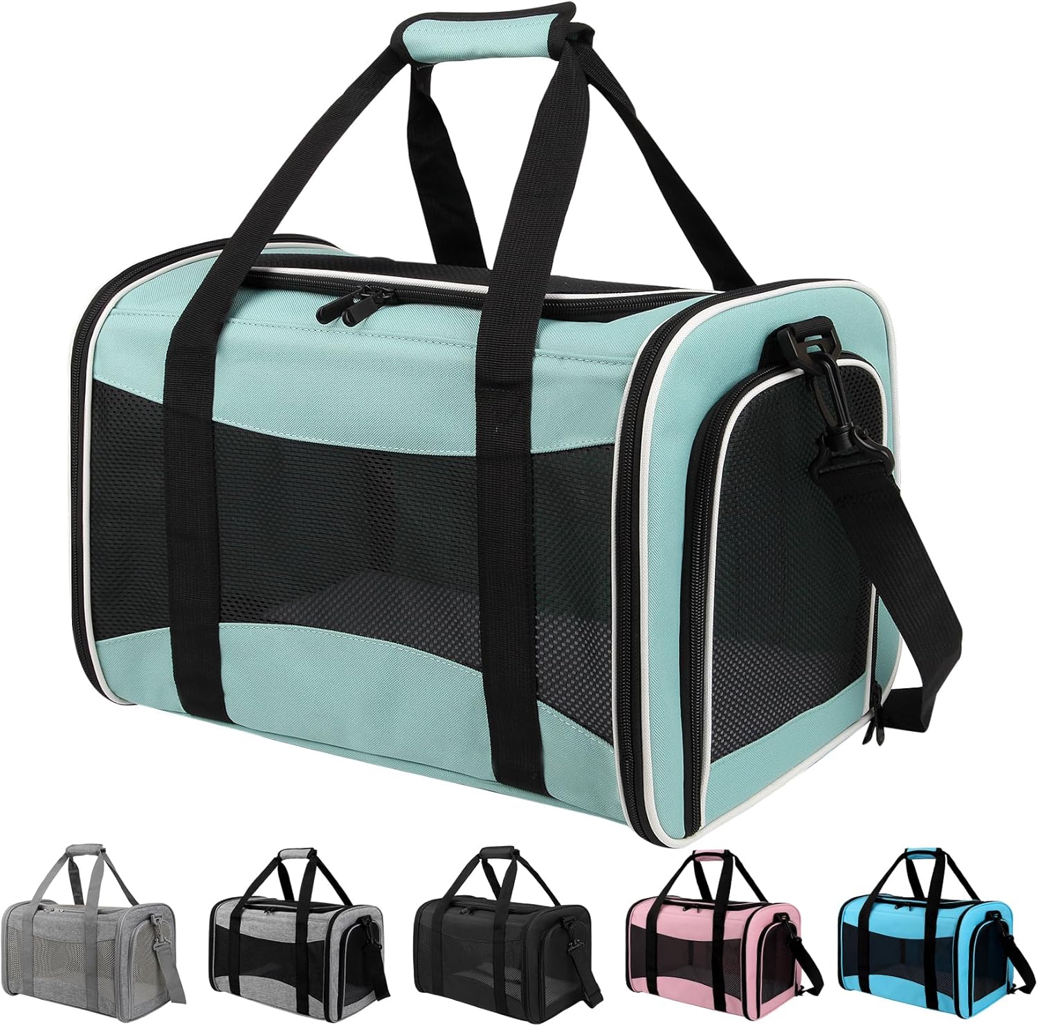 Soft-Sided Large Pet Carrier for Cats Dogs Up to 25Lbs