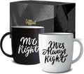 Mr Right Mrs Always Right Couple Coffee Mugs Set