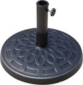 Outsunny 26lbs Heavy Duty Umbrella Base - Decorative Bronze Patio