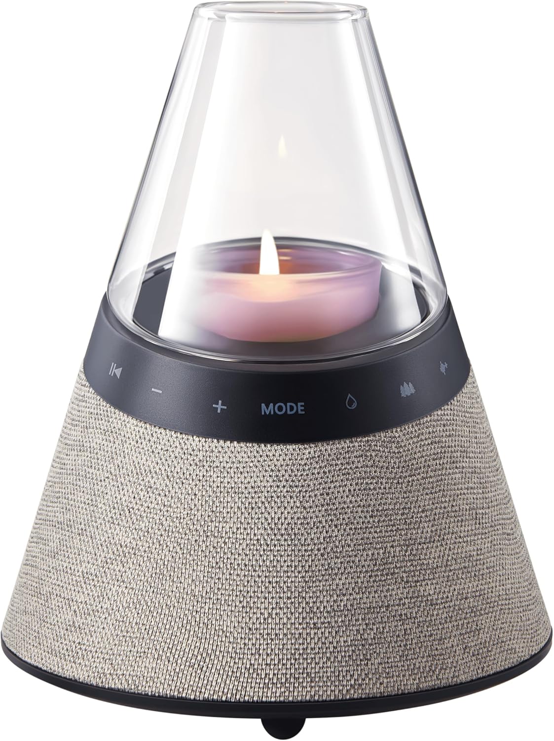 Artistic Bluetooth Speaker with Candle Holders and White Noise