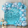 Shimmer Wall Backdrop Lake Blue Sequin Panels - Photo-Ready Sparkle