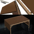 Royal Shade 12ft W x 19ft L Brown Waterproof Pergola Canopy - Durable