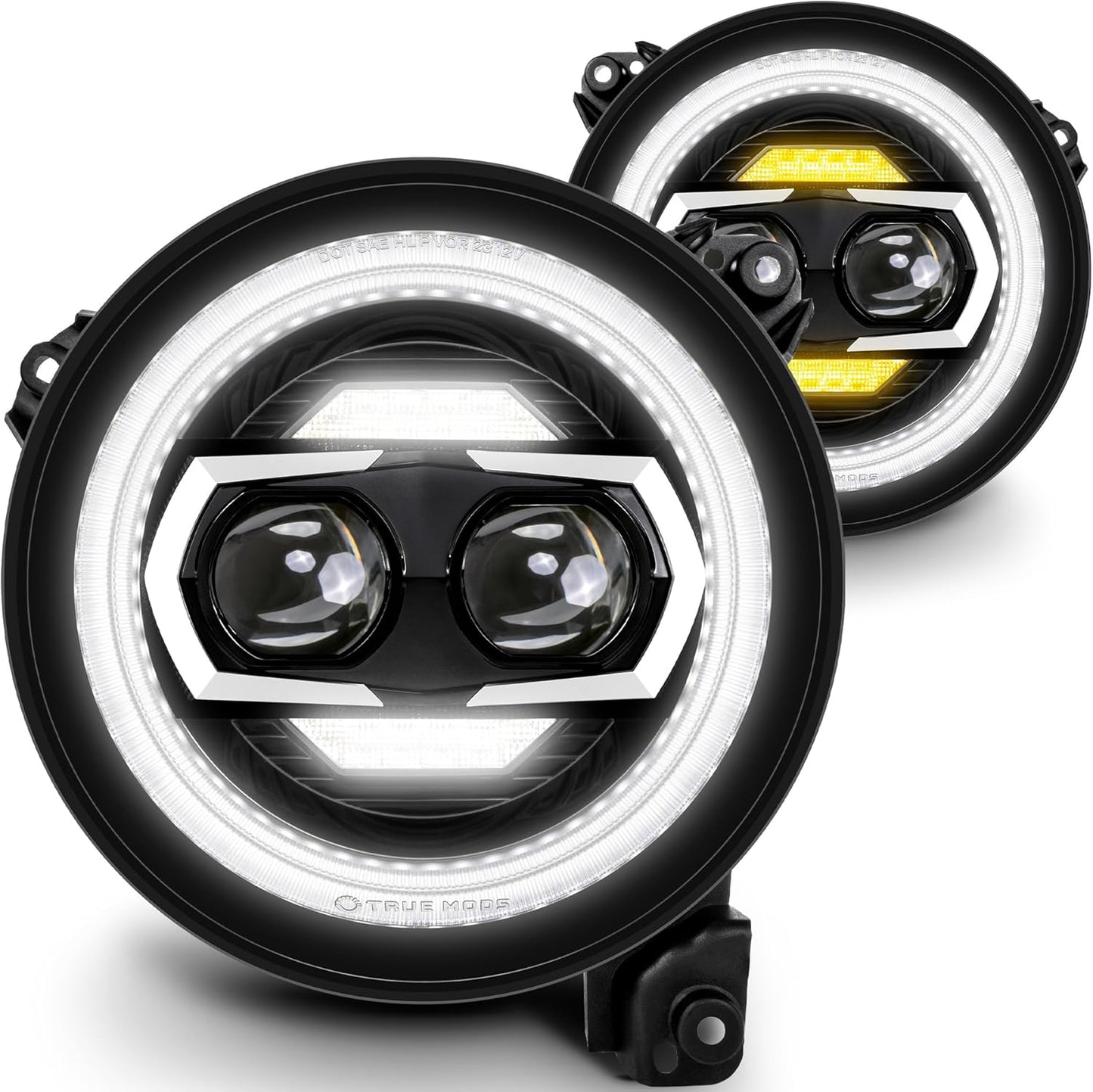 TRUE MODS 9 Inch Round LED Headlights for Jeep Wrangler JL JT