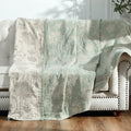 Muslin Floral Twin Blanket 60x80 in - Lightweight Reversible Cozy