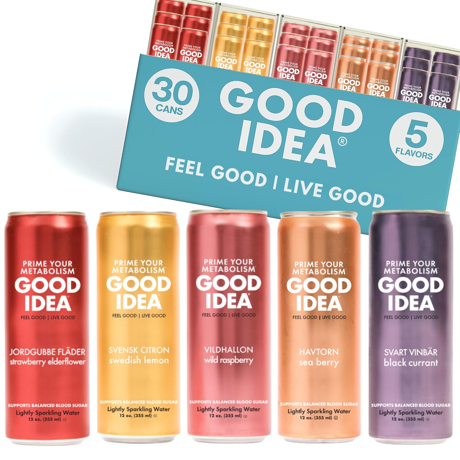GOOD IDEA Sparkling Water for Metabolism and Blood Sugar Balance