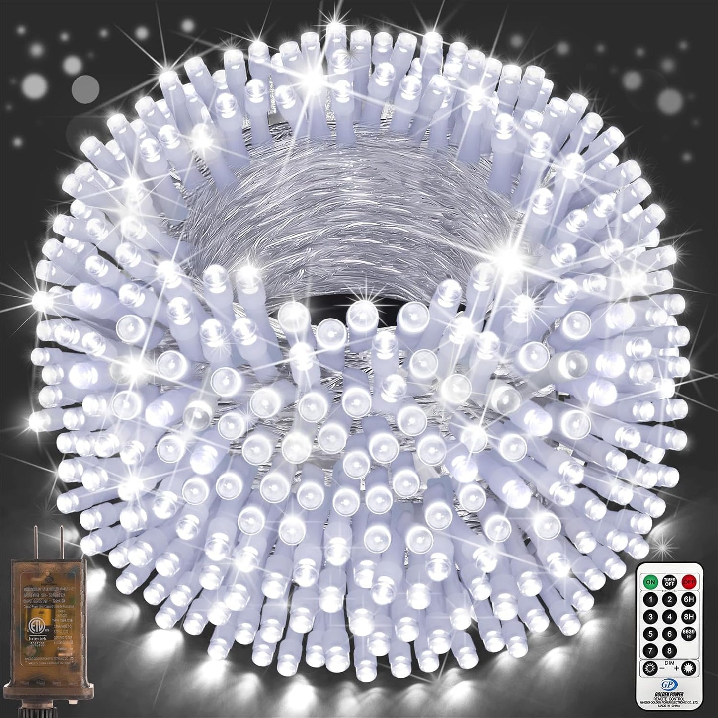 SAUIRS 403FT 1000 LED Christmas Lights for Indoor and Outdoor