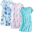 Women's Cotton Nightgown 3 Pack - Soft Comfortable Sleepshirts
