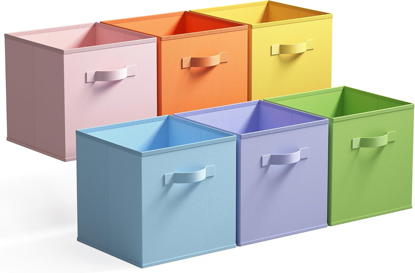 Colorful Cube Storage Bins for Kids Room and Play Room