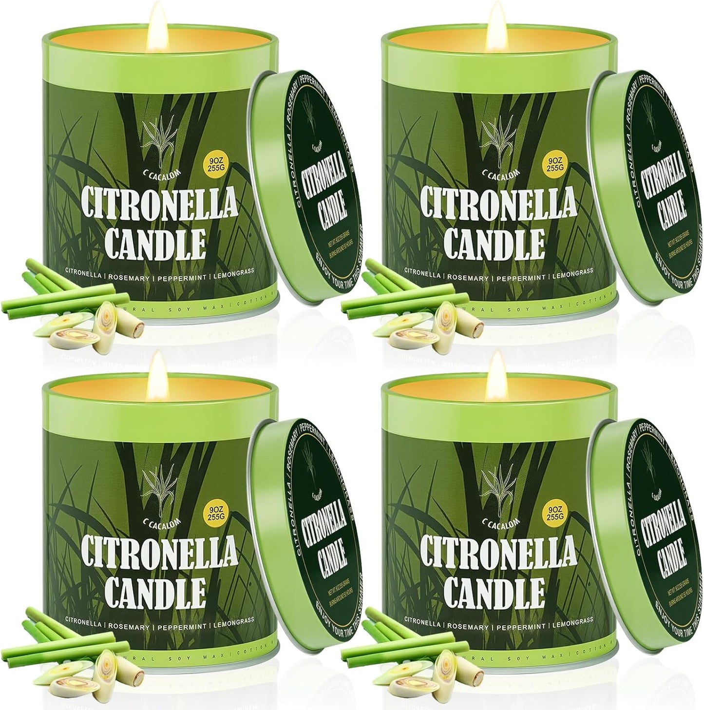 36oz Citronella Candles Outdoor Set for Patio and Camping