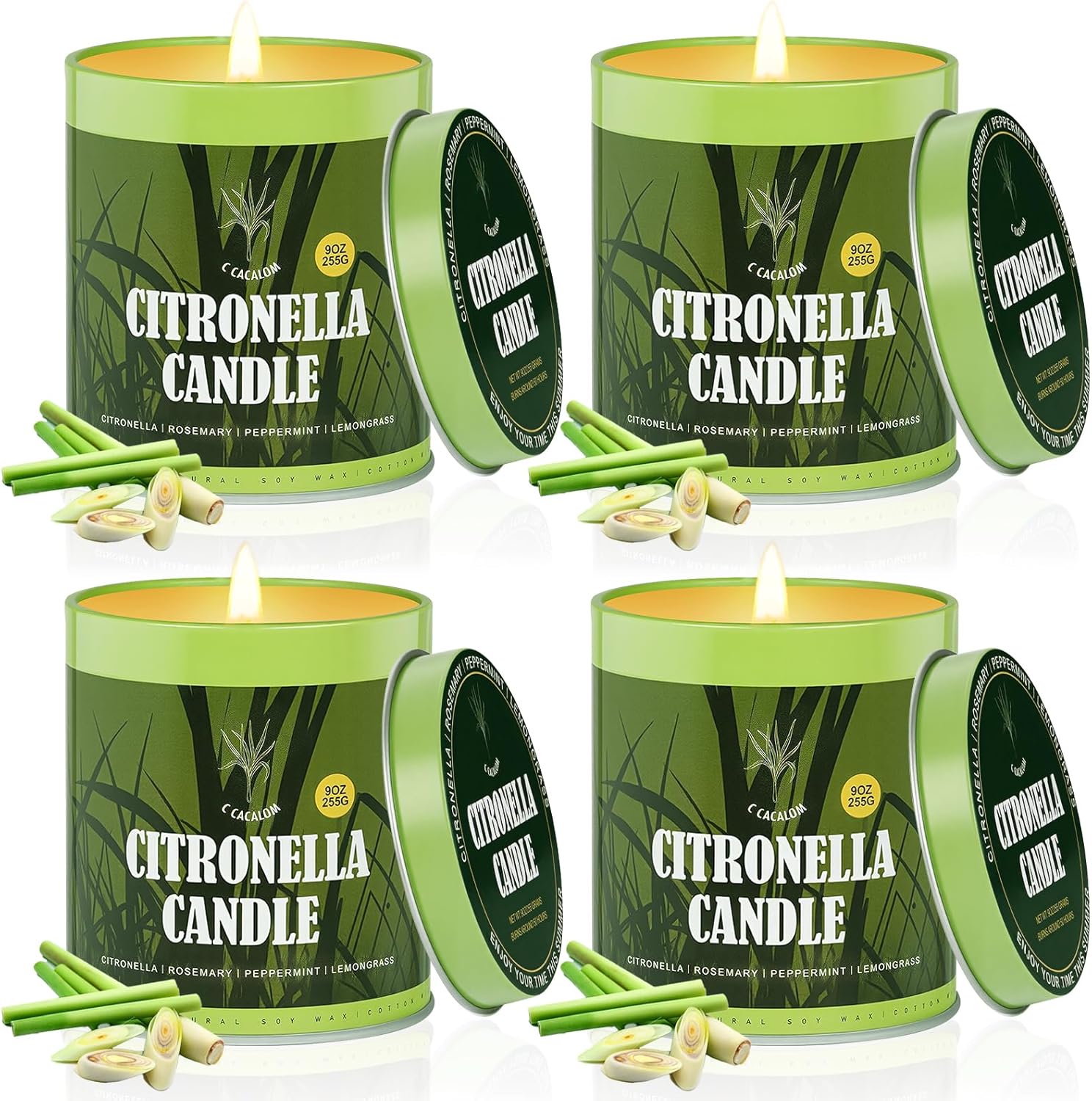 36oz Citronella Candles Outdoor Set for Patio and Camping