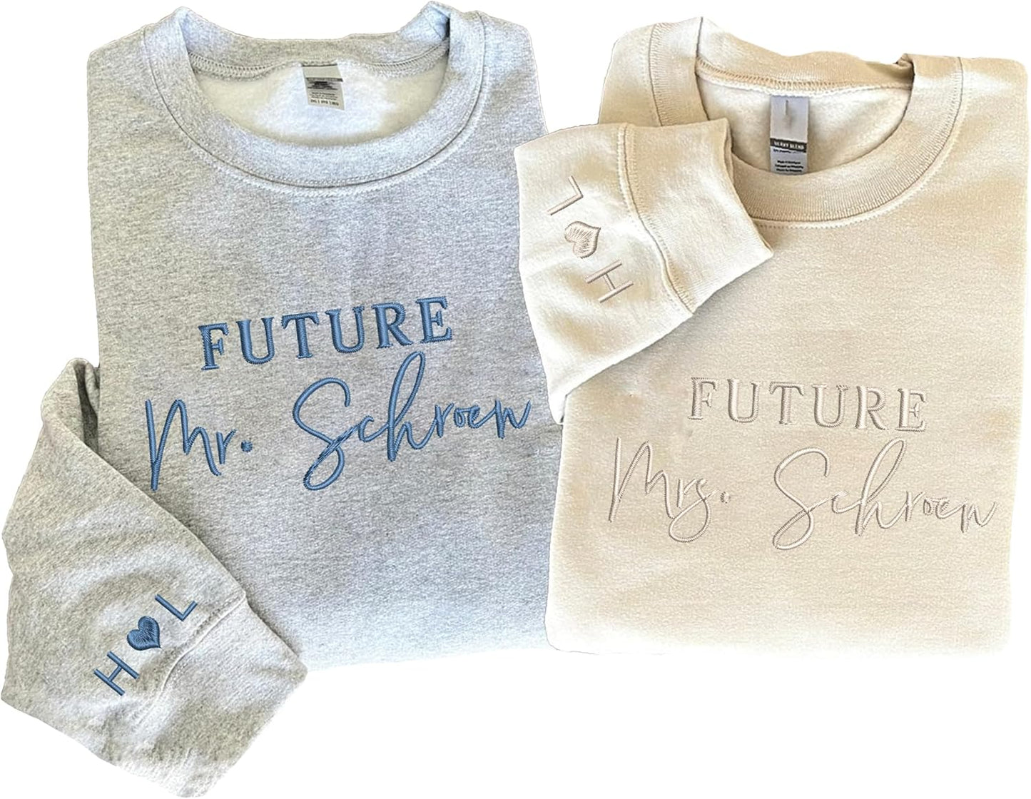 Personalized Mrs. Sweatshirt - Custom Embroidery - Perfect Engagement Gift