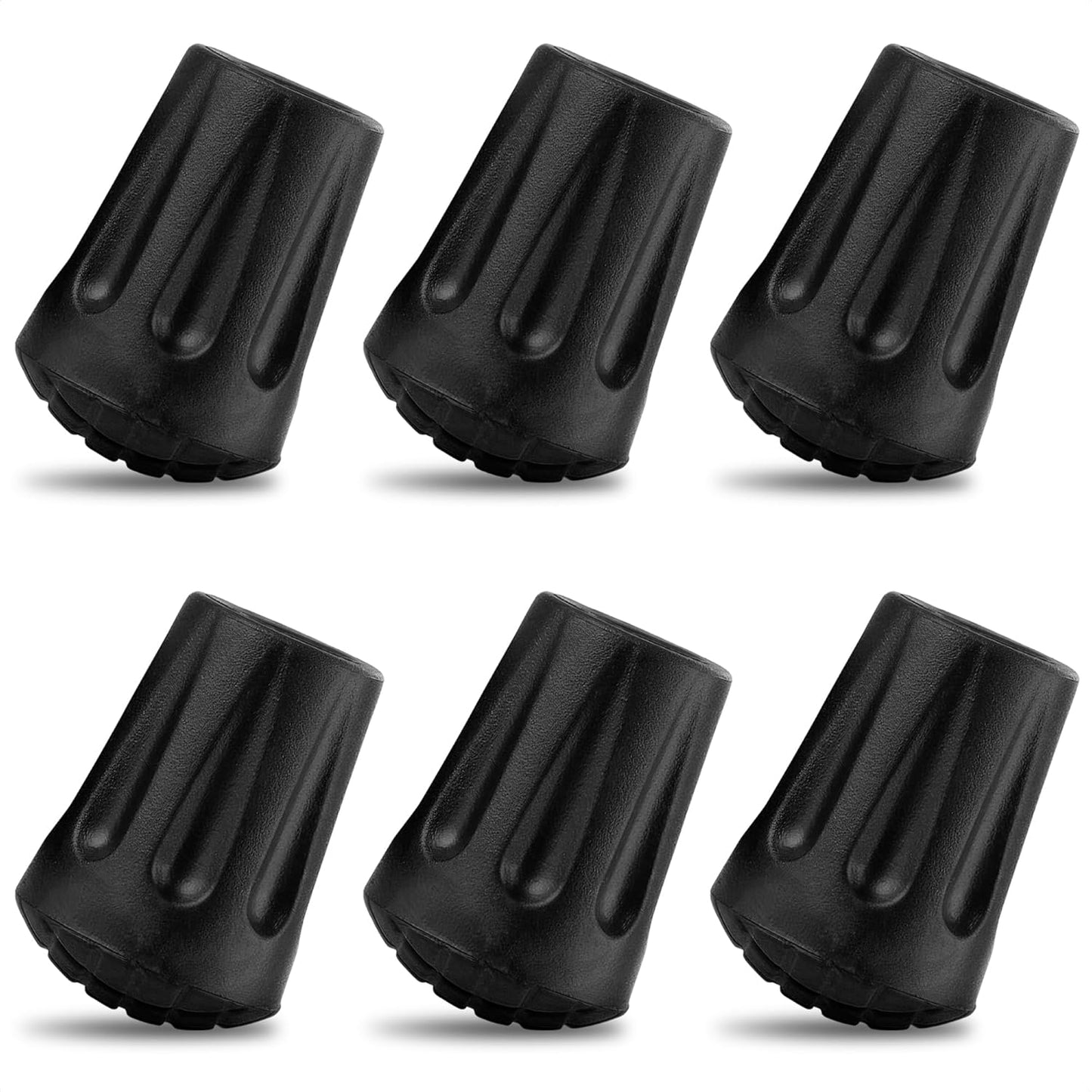6-Piece Rubber Tips Set for Hiking Poles - Enhance Stability on Any Terrain by SIMAX