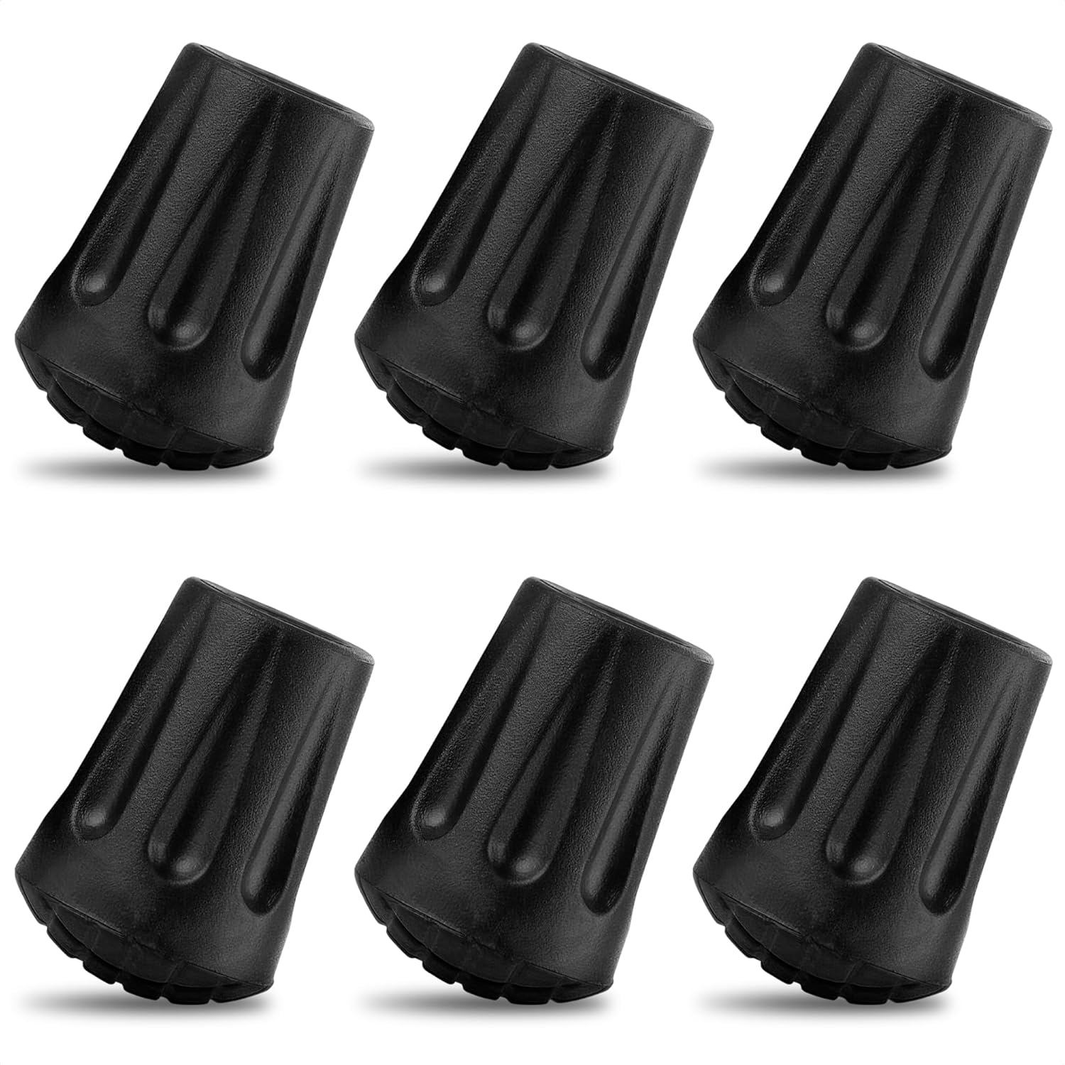 6-Piece Rubber Tips Set for Hiking Poles - Enhance Stability on Any Terrain by SIMAX