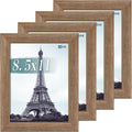 VCK 8.5x11 Picture Frame Set of 4 - Walnut gallery wood frames