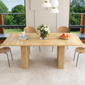 78 Inch Dining Table for 6 8 10 - Modern Farmhouse Long Kitchen Table