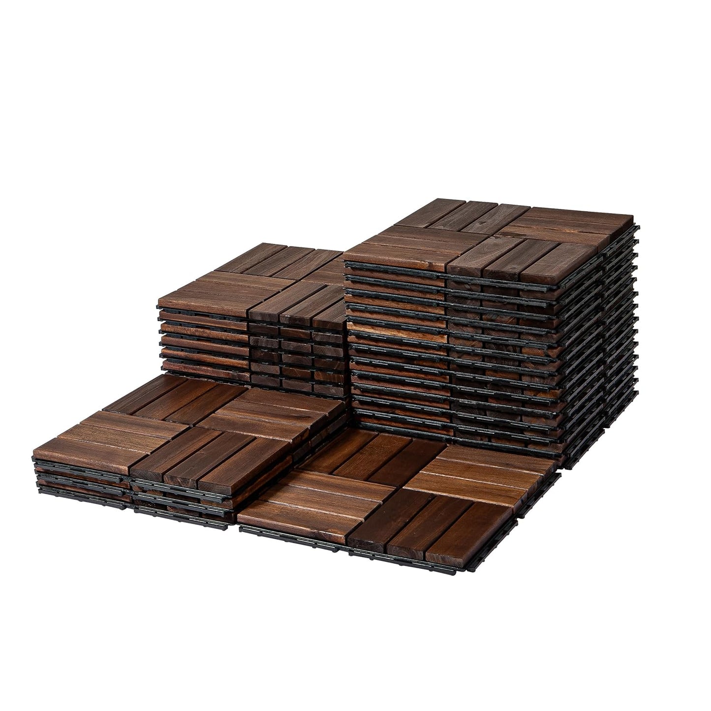 Acacia Wood Flooring Interlocking Deck Tiles for Stylish Patios