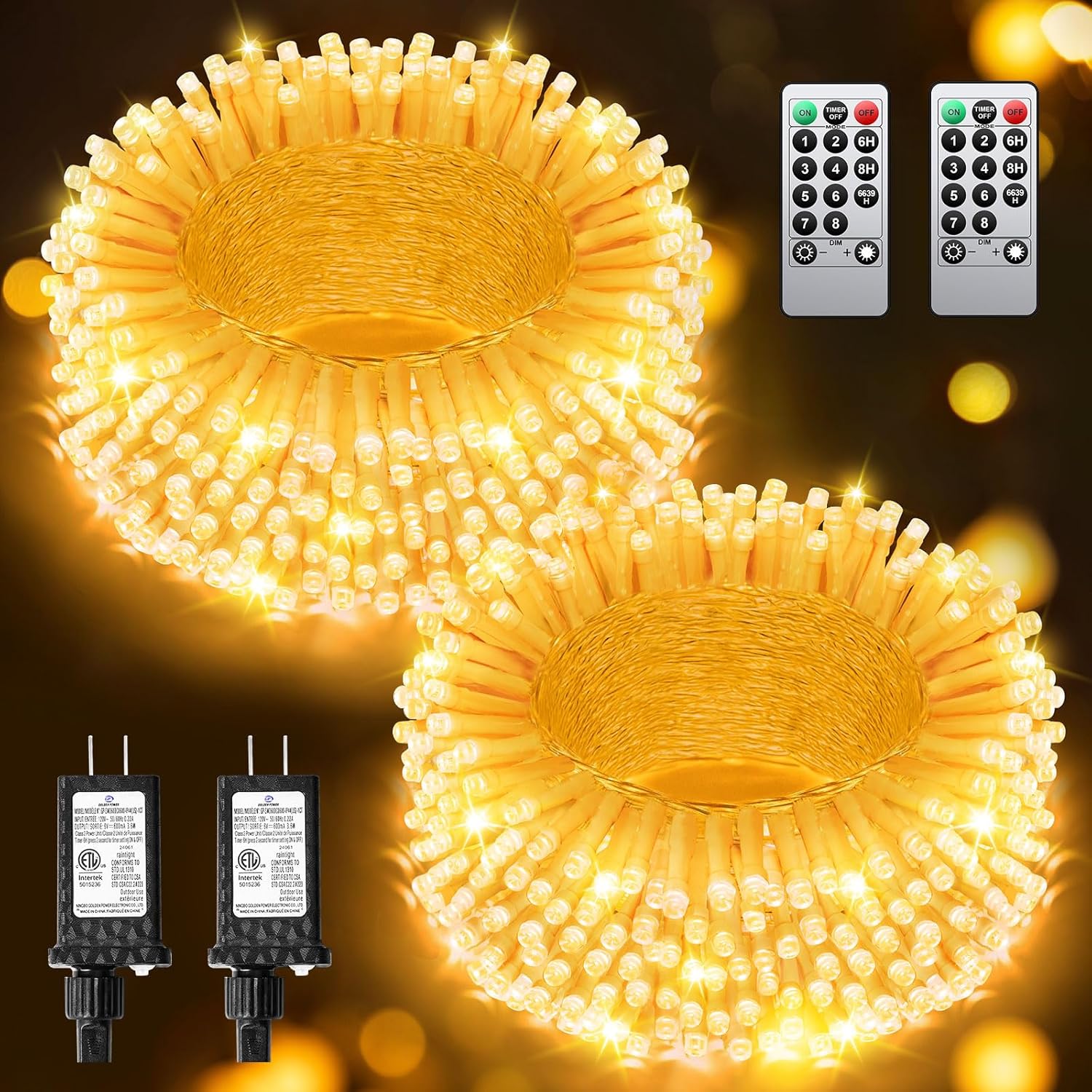250FT 380 LED Christmas Lights for Outdoor Holiday Decor