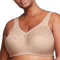 Glamorise Plus Size MagicLift Cotton Support Bra - Wirefree Comfort 4%
