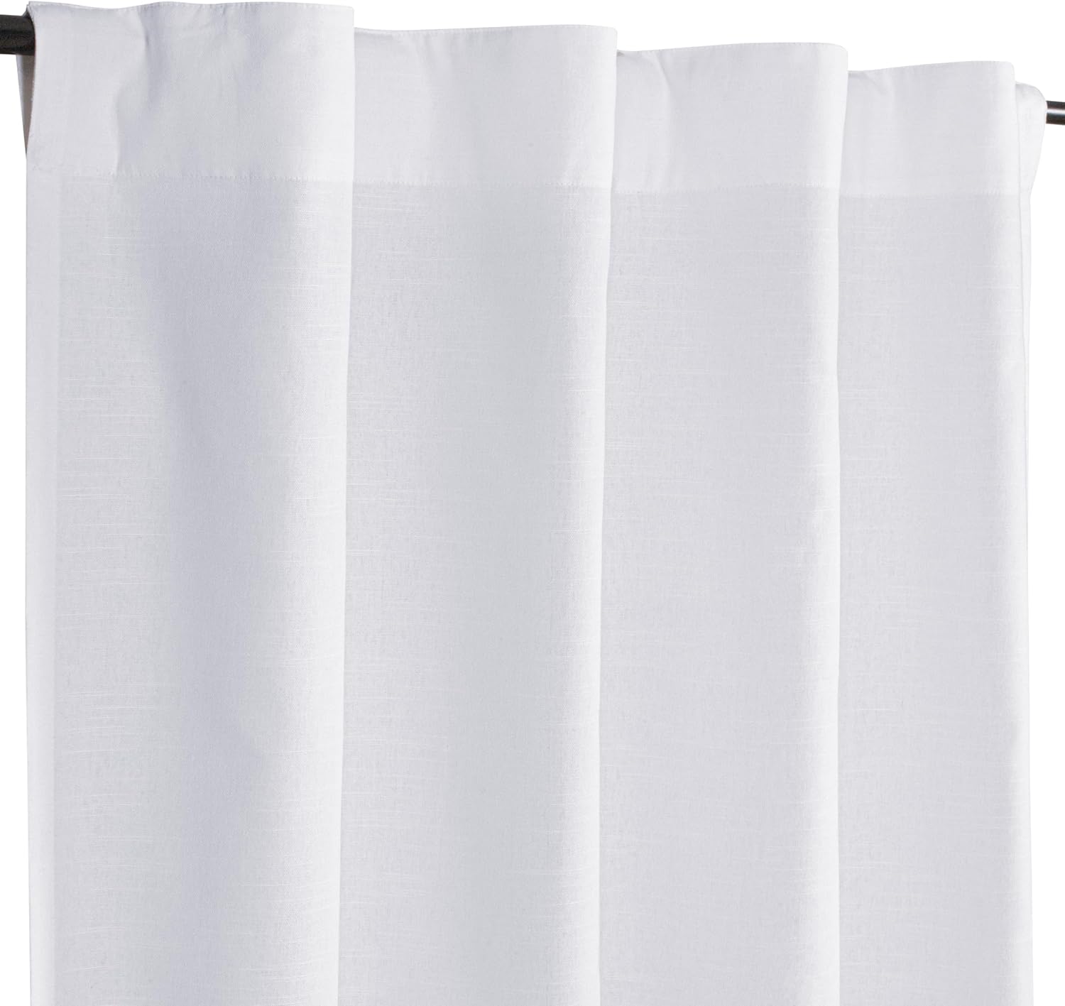 96 White Cotton Curtains Set - Bed Room Bliss