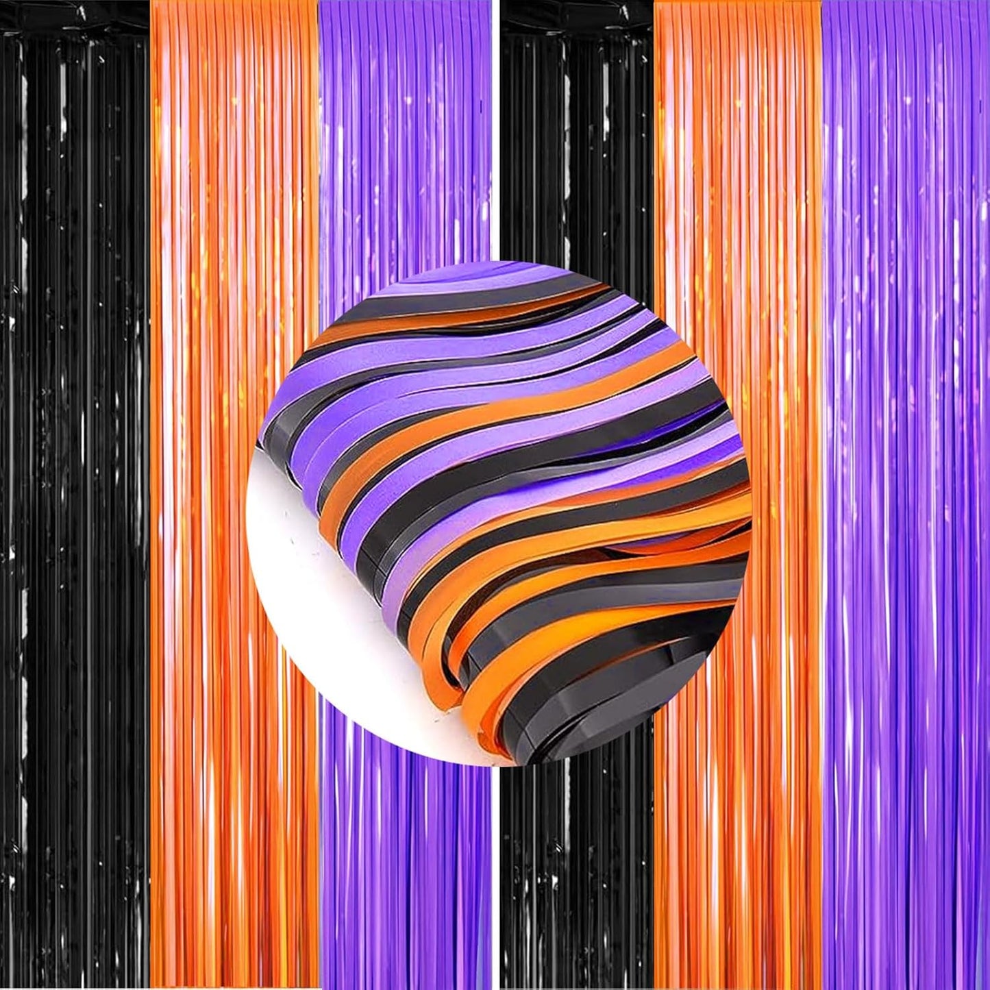 Shimmering Halloween Party Curtains by FECEDY