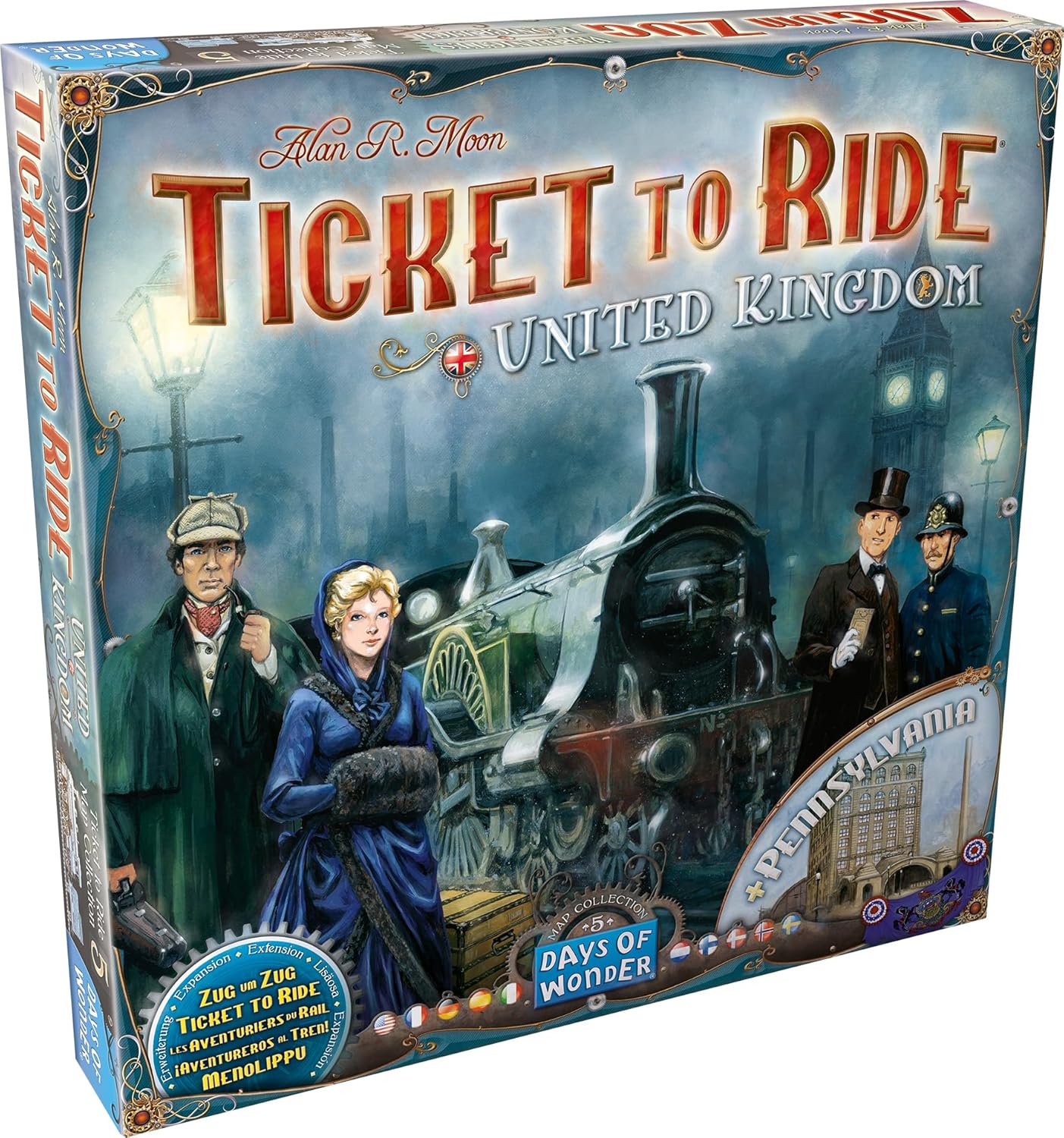 Ticket to Ride United Kingdom & Pennsylvania Expansion Board Game