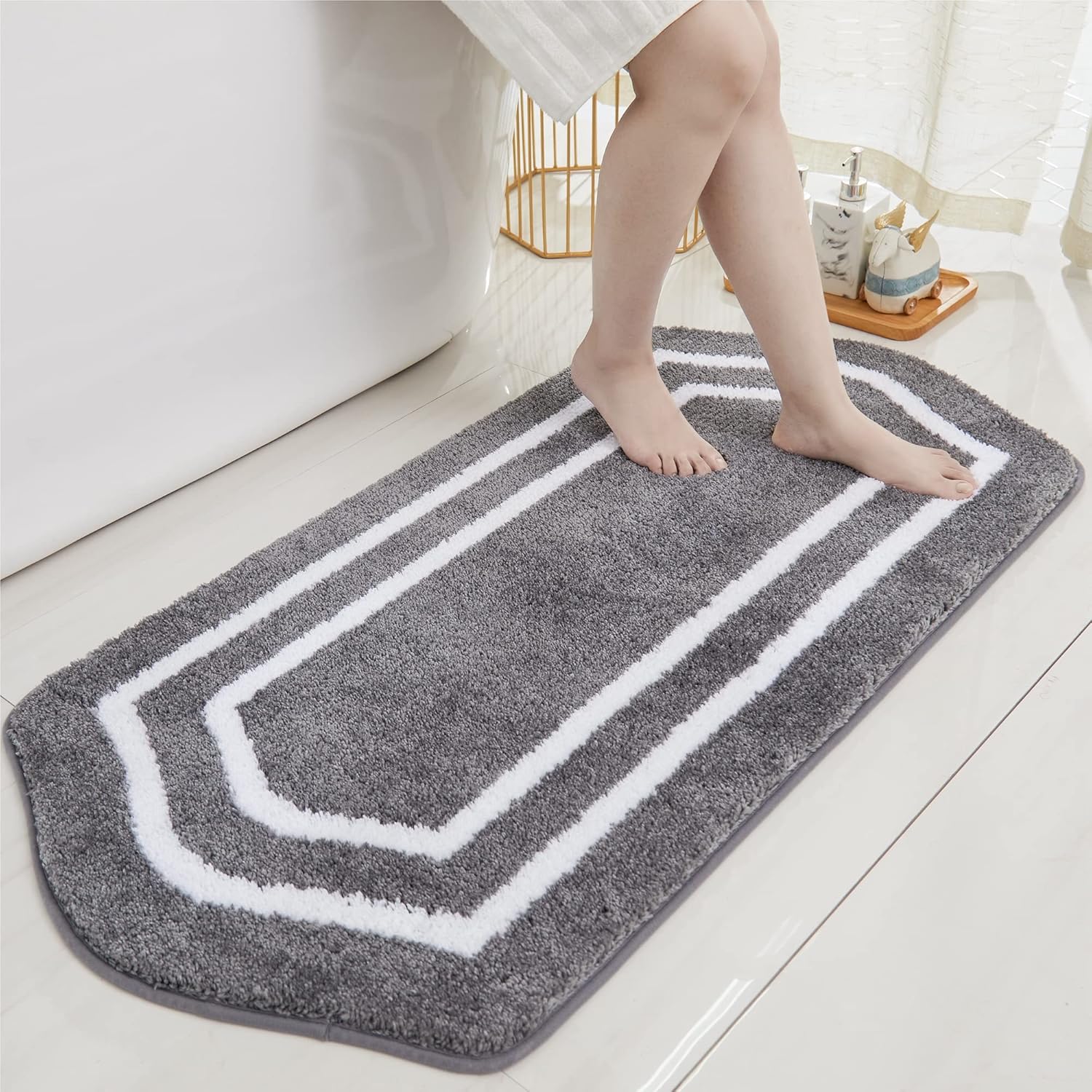 COSY HOMEER Extra Thick Bath Linen Sets - Soft Plush Rugs