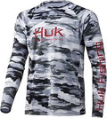 HUK Men's Ventilated Long Sleeve Fishing Shirt for All-Day Comfort