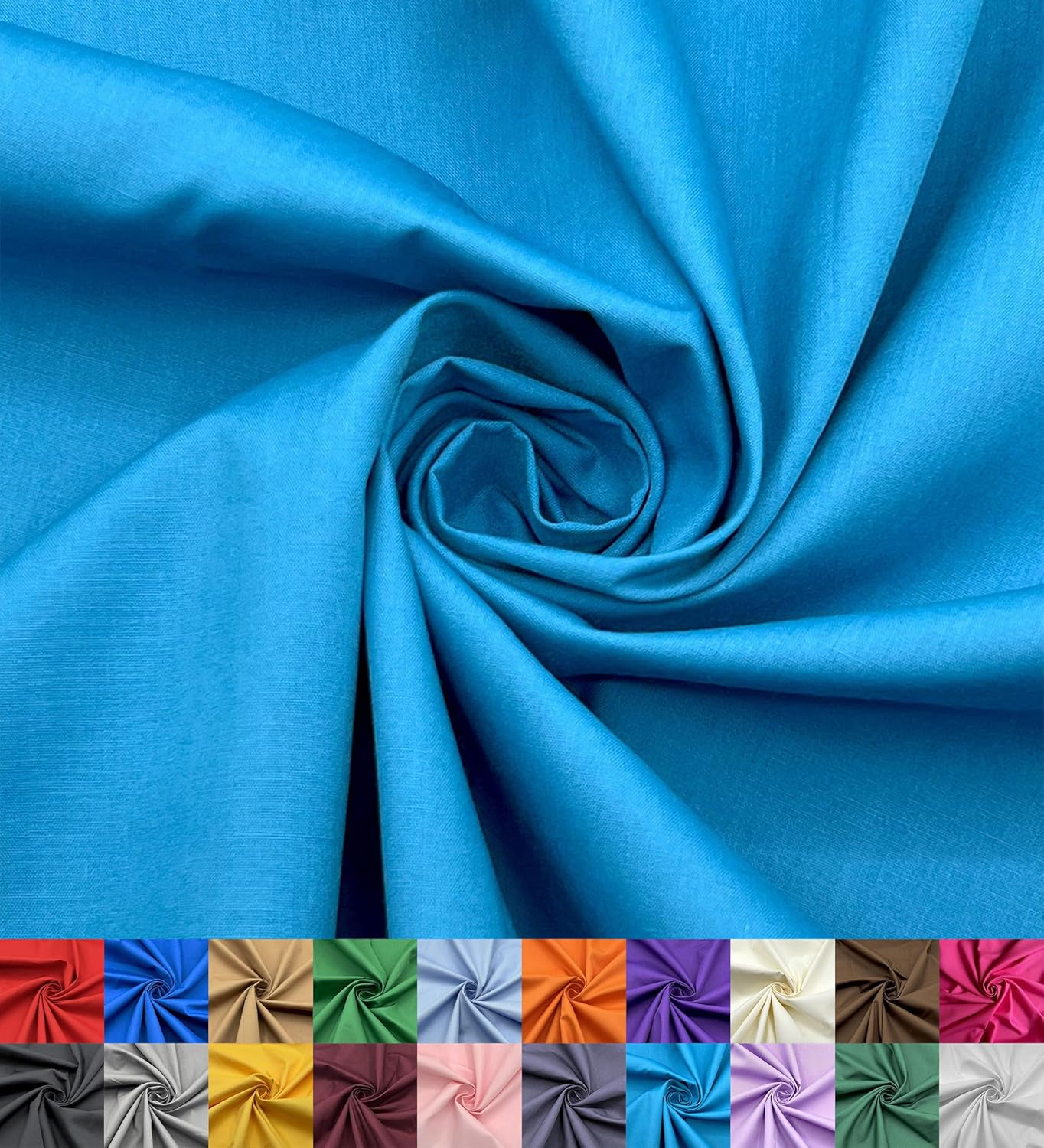 EOVEA Cotton Polyester Fabric 60in Wide for Sewing Projects
